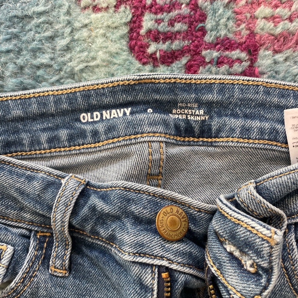 Old Navy Light Blue Rockstar Super Skinny Jeans